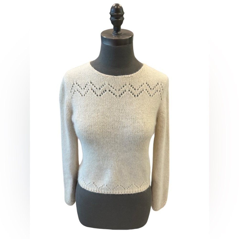 Pickett & Smith Silk Angora Blend Sweater Medium Vintage